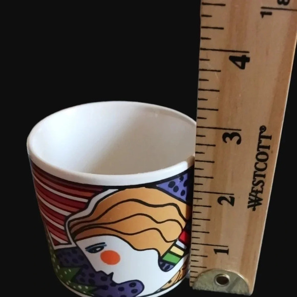 Sakura Vitromaster set of cup & saucer brightly colors art deco style - Picture 4 of 6